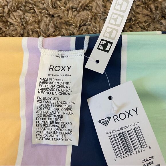 Roxy Women's PT Beach Classics FA Full Coverage Swim Bottoms XL - Picture 9 of 12